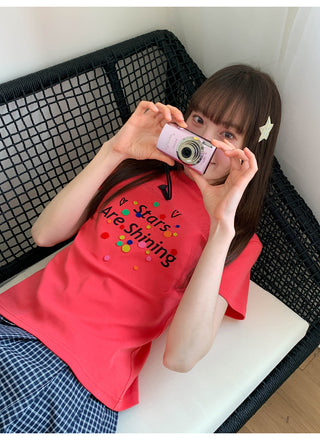 letter print Top