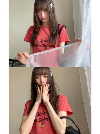 letter print Top