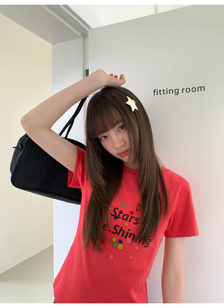 letter print Top