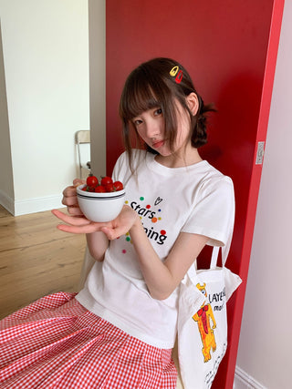 letter print Top