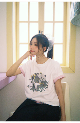 panda print Top 01