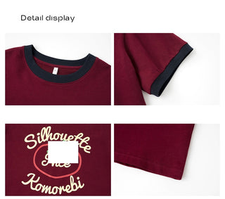 contrast color Top