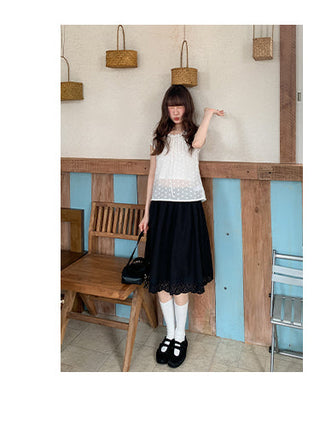 lace dot shirt