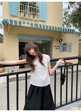 lace dot shirt