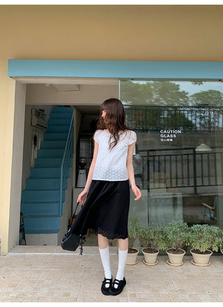 lace dot shirt