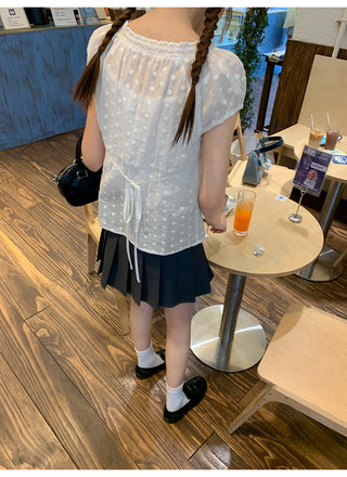 lace dot shirt