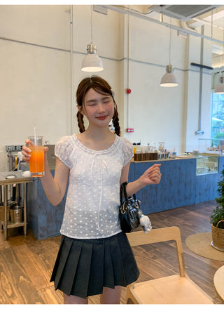 lace dot shirt