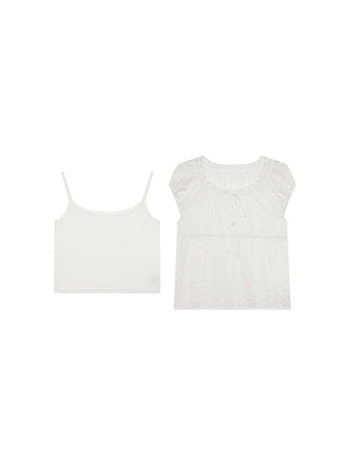 lace dot shirt