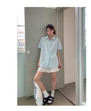 lapel casual shirt
