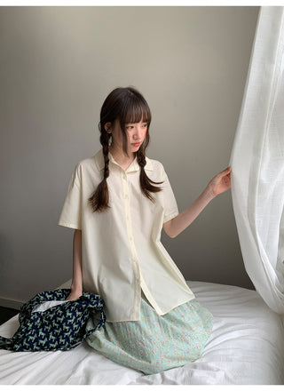 lapel casual shirt