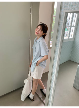 lapel casual shirt