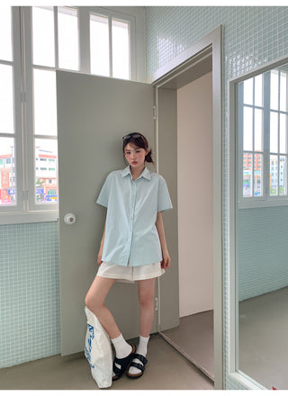lapel casual shirt