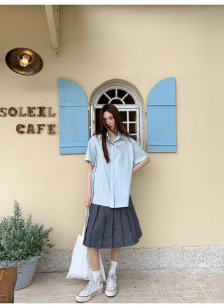 lapel casual shirt