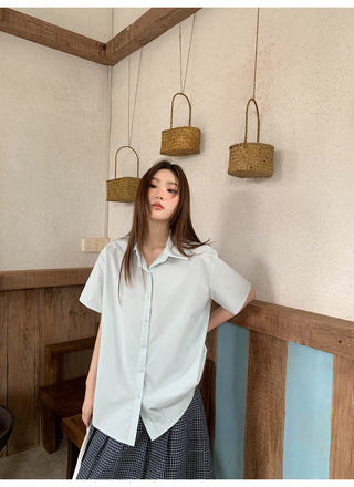 lapel casual shirt