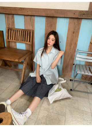 lapel casual shirt