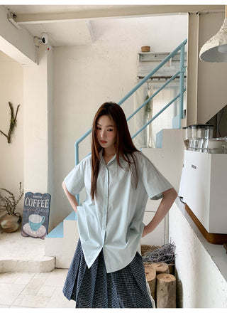 lapel casual shirt