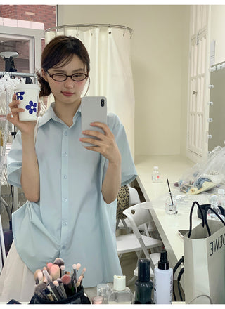 lapel casual shirt