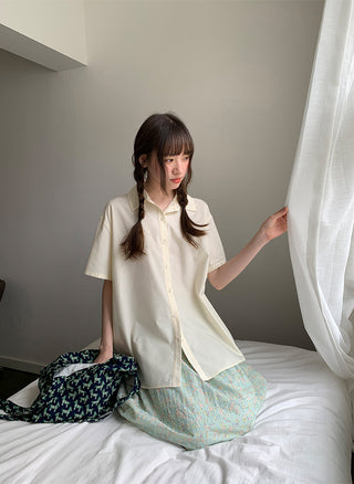 lapel casual shirt