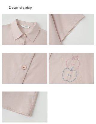 white embroidered shirt