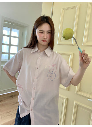 white embroidered shirt