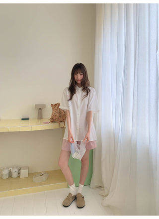 white embroidered shirt