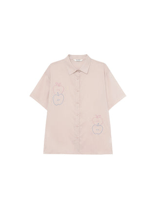 white embroidered shirt