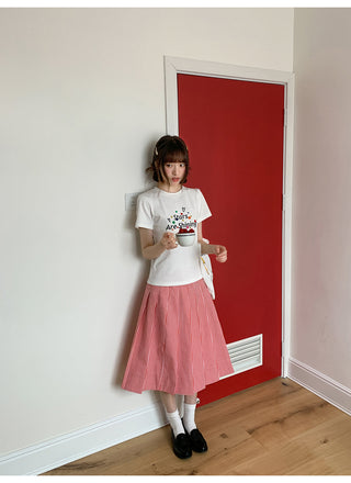 red plaid skirt