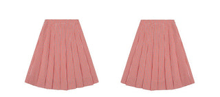 red plaid skirt