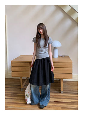 high waist skirt
