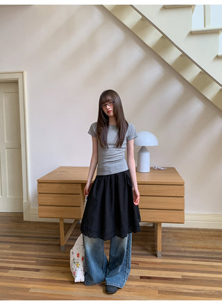 high waist skirt