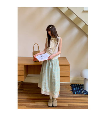 embroidery floral skirt