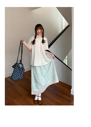 embroidery floral skirt