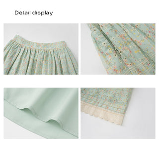 embroidery floral skirt