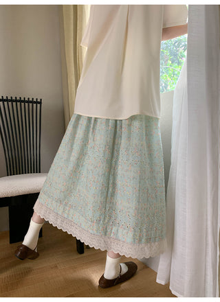 embroidery floral skirt