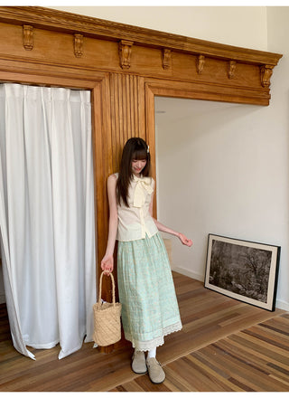 embroidery floral skirt