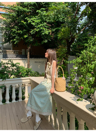 embroidery floral skirt
