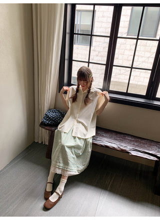 embroidery floral skirt