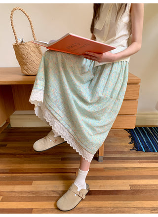 embroidery floral skirt