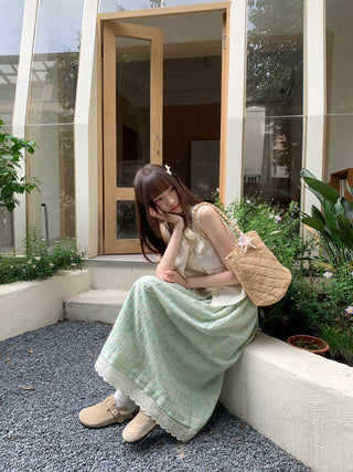 embroidery floral skirt