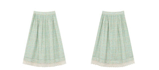 embroidery floral skirt