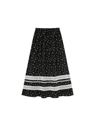 lace floral skirt