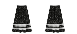 lace floral skirt