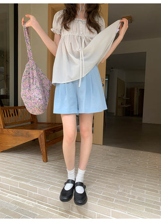 wide-leg shorts