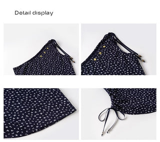 floral drawstring Top