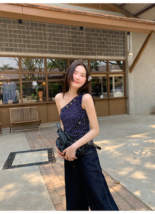 floral drawstring Top