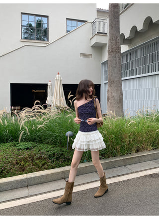 floral drawstring Top