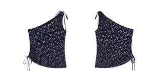 floral drawstring Top