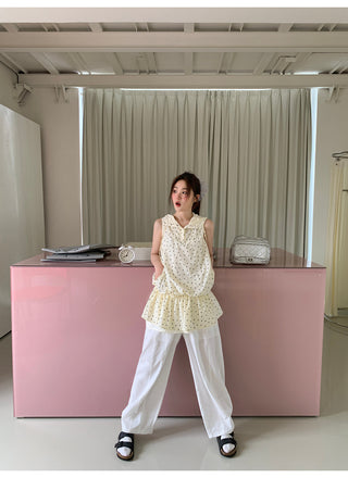 white carrot pants