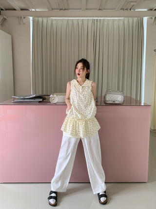 white carrot pants