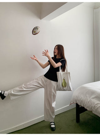 white carrot pants